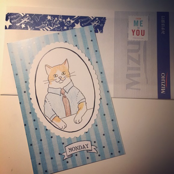 eggagogo cats in clothes postcards