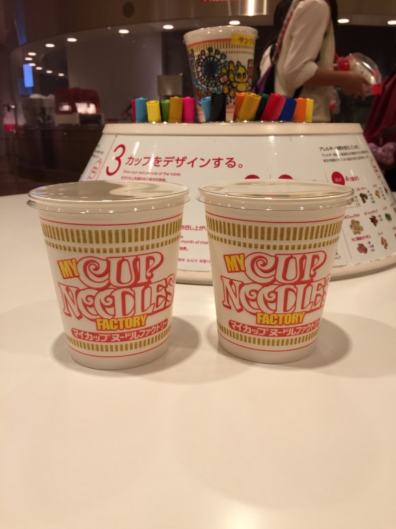 Cup Noodle Museum, making our own cup noodle