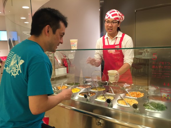 Cup Noodle Museum, making our own cup noodle