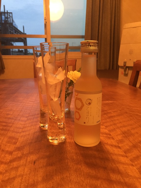 Hasegawa Happy Hour at the Suzukis, yuzu umeshu