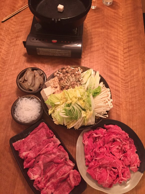 Hasegawa Happy Hour at the Suzukis, sukiyaki