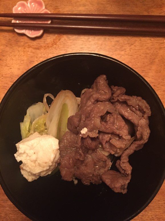 Hasegawa Happy Hour at the Suzukis, sukiyaki