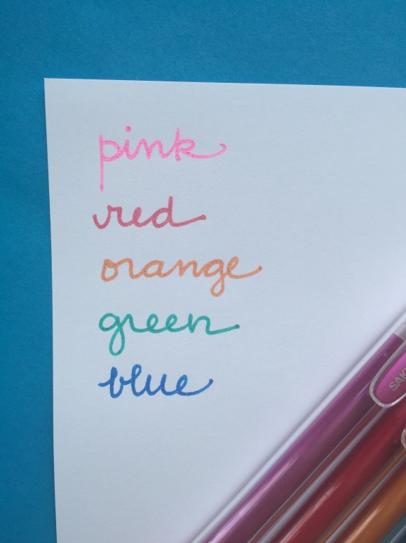 sakura ballsign knock gel pens, glitter