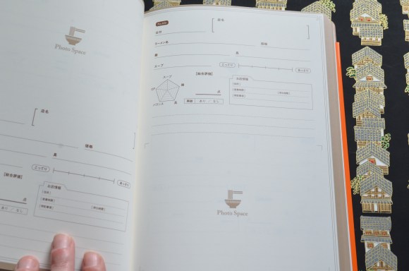Ramen journal inside pagesl, Ramen log, Naoberly's Noodle Tour