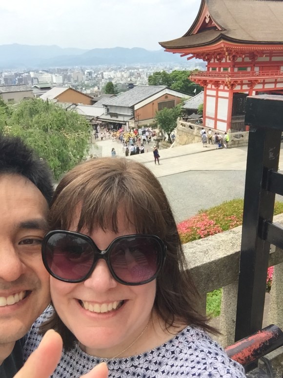 kimberly and naoto, views from Kiyomizu Temple
