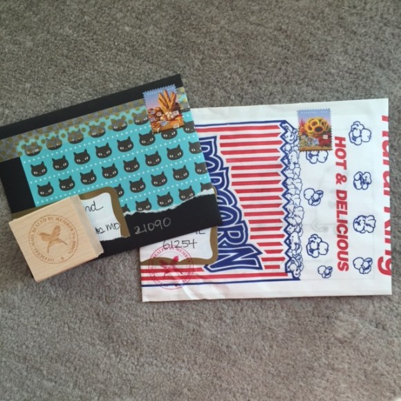 outgoing mail August, #showandmail, #feedyourmailbox, mail art