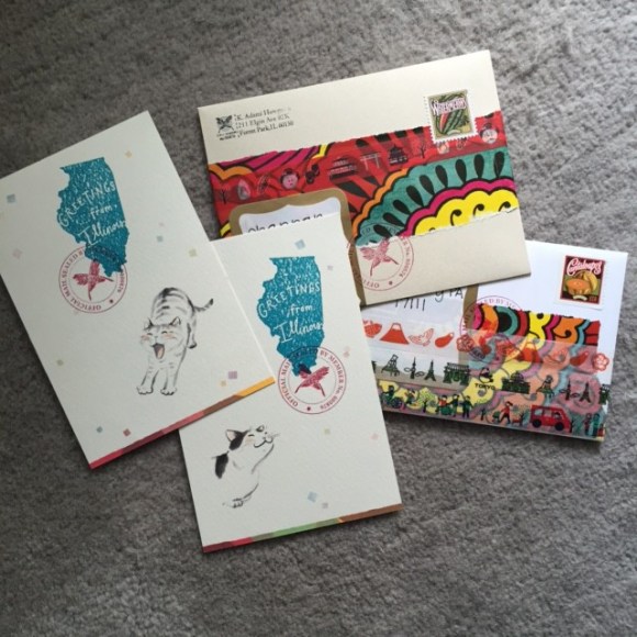 outgoing mail August, #showandmail, #feedyourmailbox, mail art