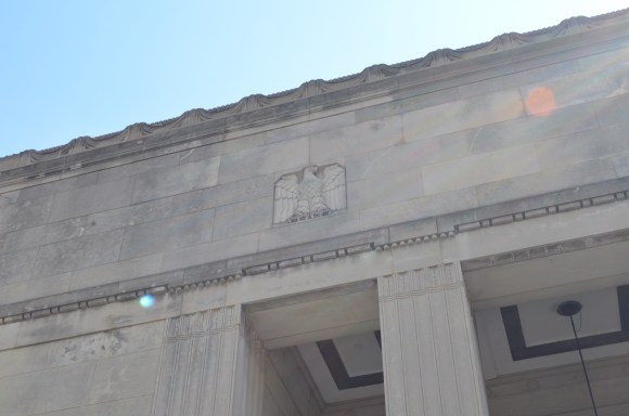 detail of Oak Park, IL post office