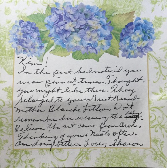 note from Sharon