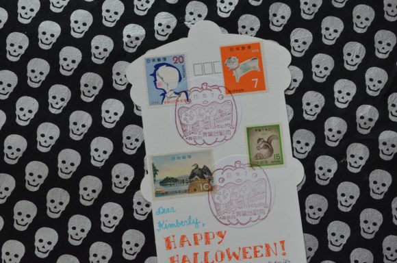 Japan Post Halloween postcard