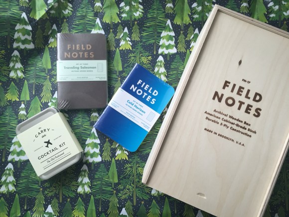 Field Notes box, Field Notes Traveling Salesman, Field Notes Cold Horizon, CArry On Cocktail Kit