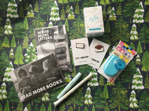 craftgasm postcards, Kaweco Sport mint, envelope pins,