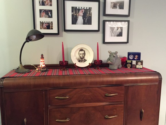 Jackie's Scottish Lighthouse Tea, the sideboard display