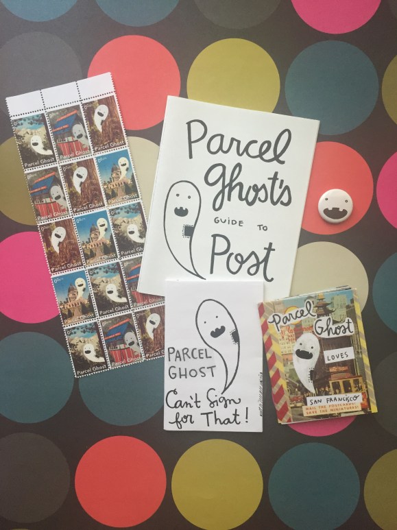 Parcel Ghost, zines, cinderella stamps