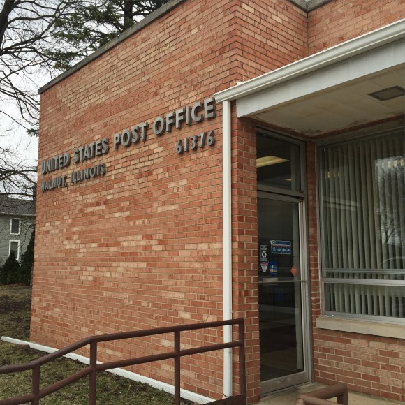 Walnut, IL post office, USPS, 61376
