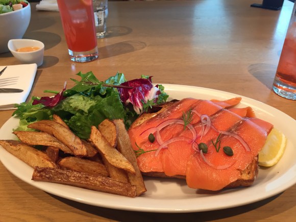 Cafe Stylo smoked salmon, Itoya