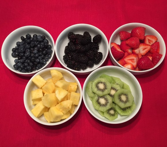 Olympic rings fruit platter