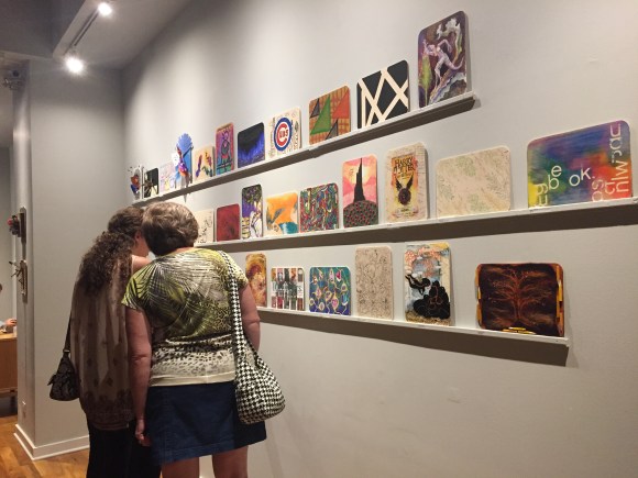 Forest Park Library, 100 artists gallery show, Bottle Rocket Gallery