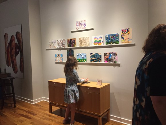 Forest Park Library, 100 artists gallery show, Bottle Rocket Gallery