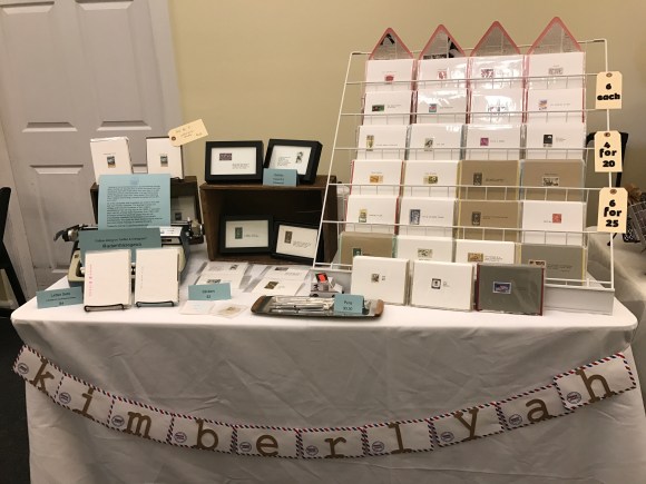 HoneyCraft Market, Woodstock IL, KimberlyAH, GalaxieSafari, handmade Valentines, Displays2Go card display