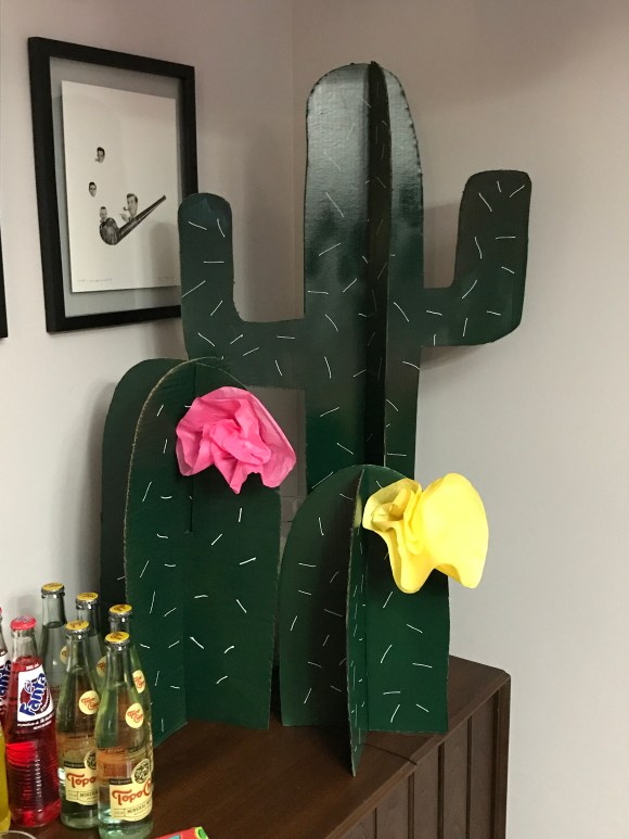 Cinco de Karen, Cinco de Mayo, Fiesta, retirement party, piñata, cactus