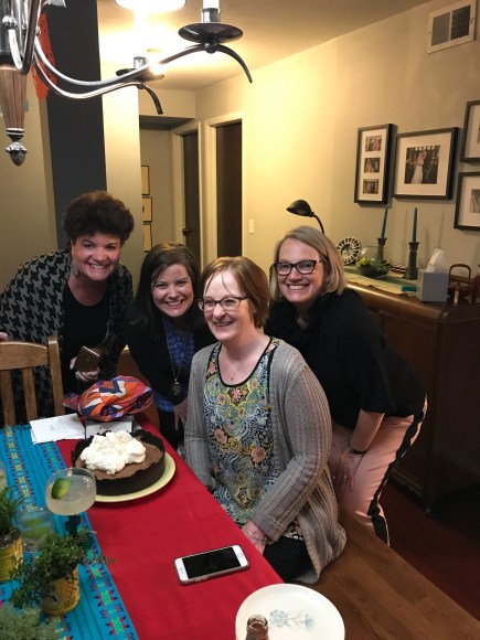 Cinco de Karen, Cinco de Mayo, Fiesta, retirement party, piñata, cactus, Pleasant Home Book Club ladies