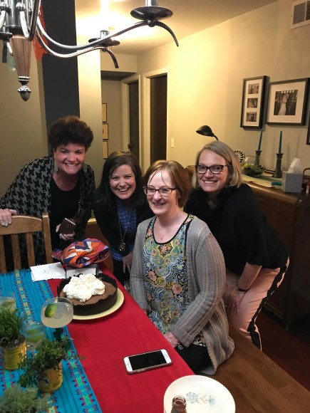 Cinco de Karen, Cinco de Mayo, Fiesta, retirement party, piñata, cactus, Pleasant Home Book Club ladies