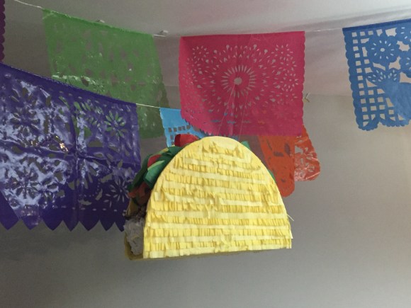 taco piñata Cinco de Karen, Cinco de Mayo, Fiesta, retirement party, piñata, cactus