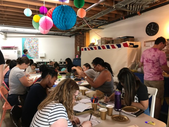 letter writers alliance, 10th anniversary party, letter writing social, paper pastries, glendale, CA