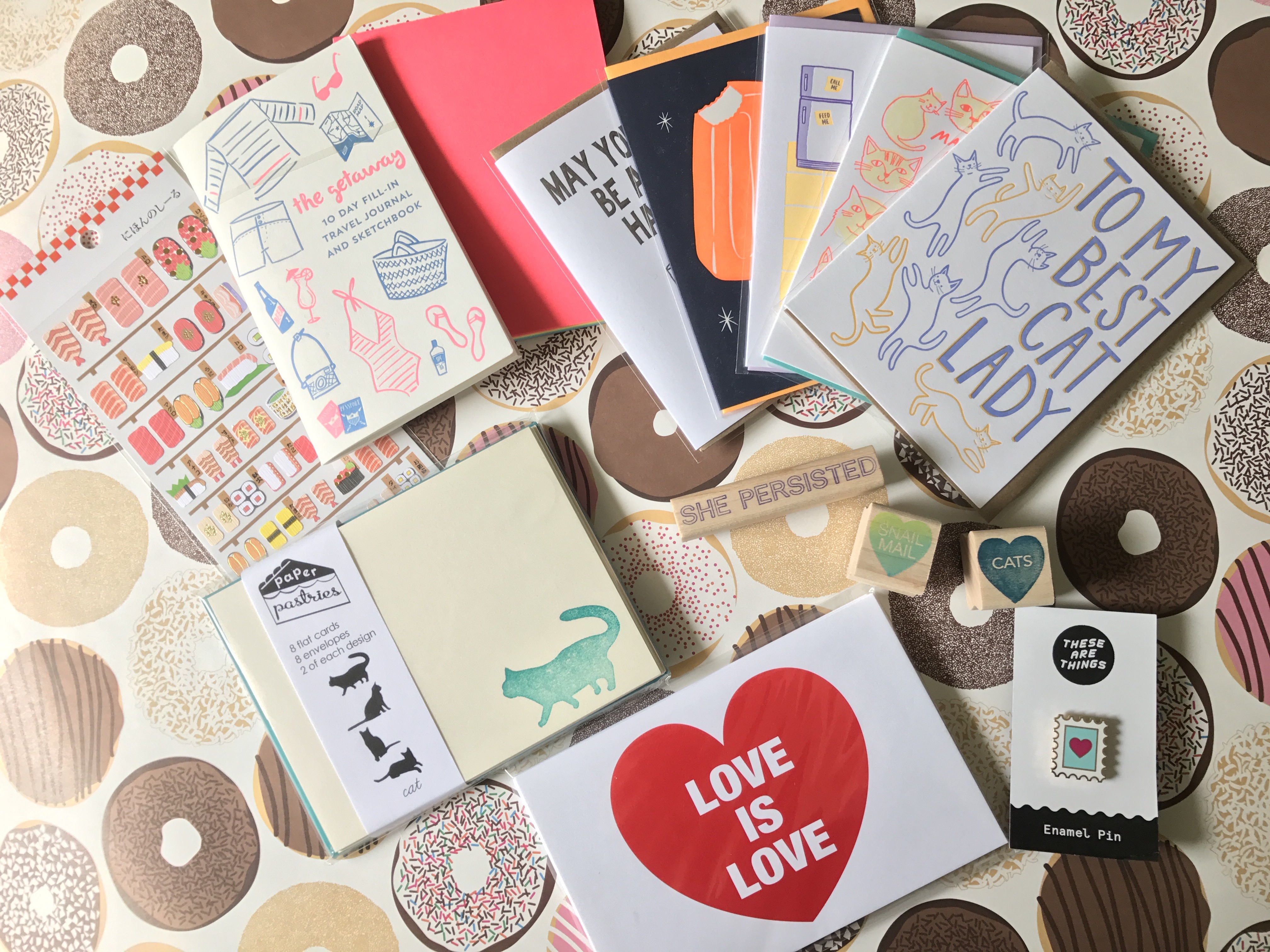 things I bought, Paper Pastries, Glendale, CA, LA stationery shops