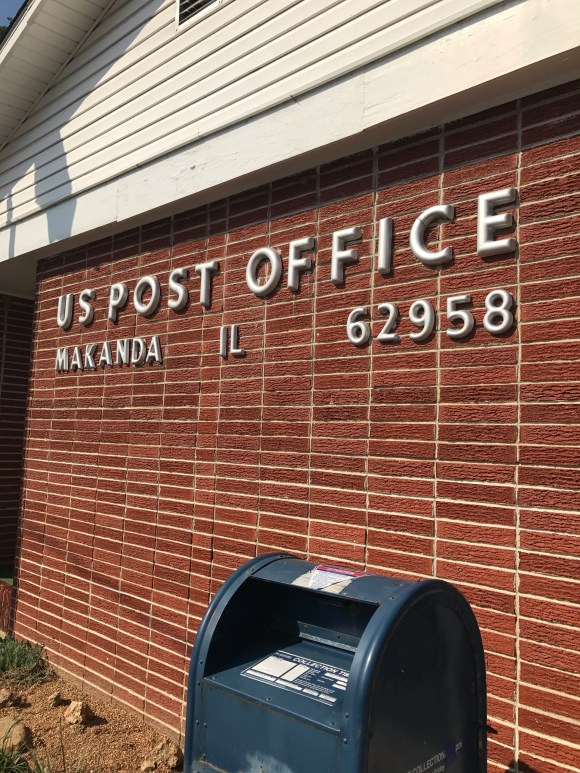post office, Makanda, IL, path of totality, solar eclipse 2017