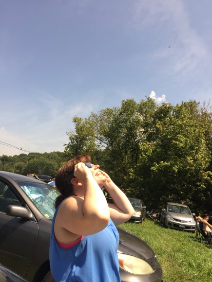 eclipse watching, path of totality, Makanda, IL