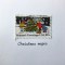 Galaxie Safari, christmas card, vintage postage stamp, vintage typewriter, holiday greetings, greeting&nbsp;card