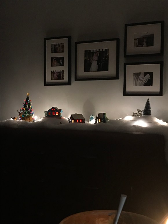 Putz houses, vintage paper houses, christmas village
