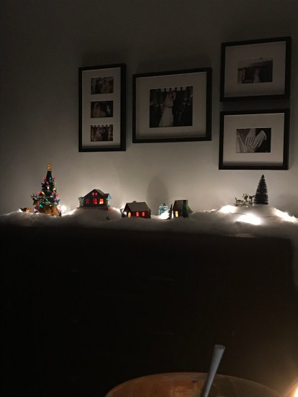Putz houses, vintage paper houses, christmas village