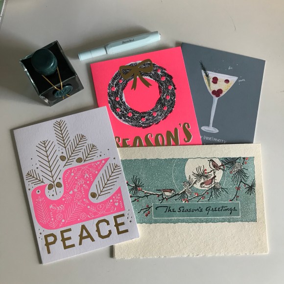 holiday cards, 2017 christmas, hello lucky!, saturn press, brockton village