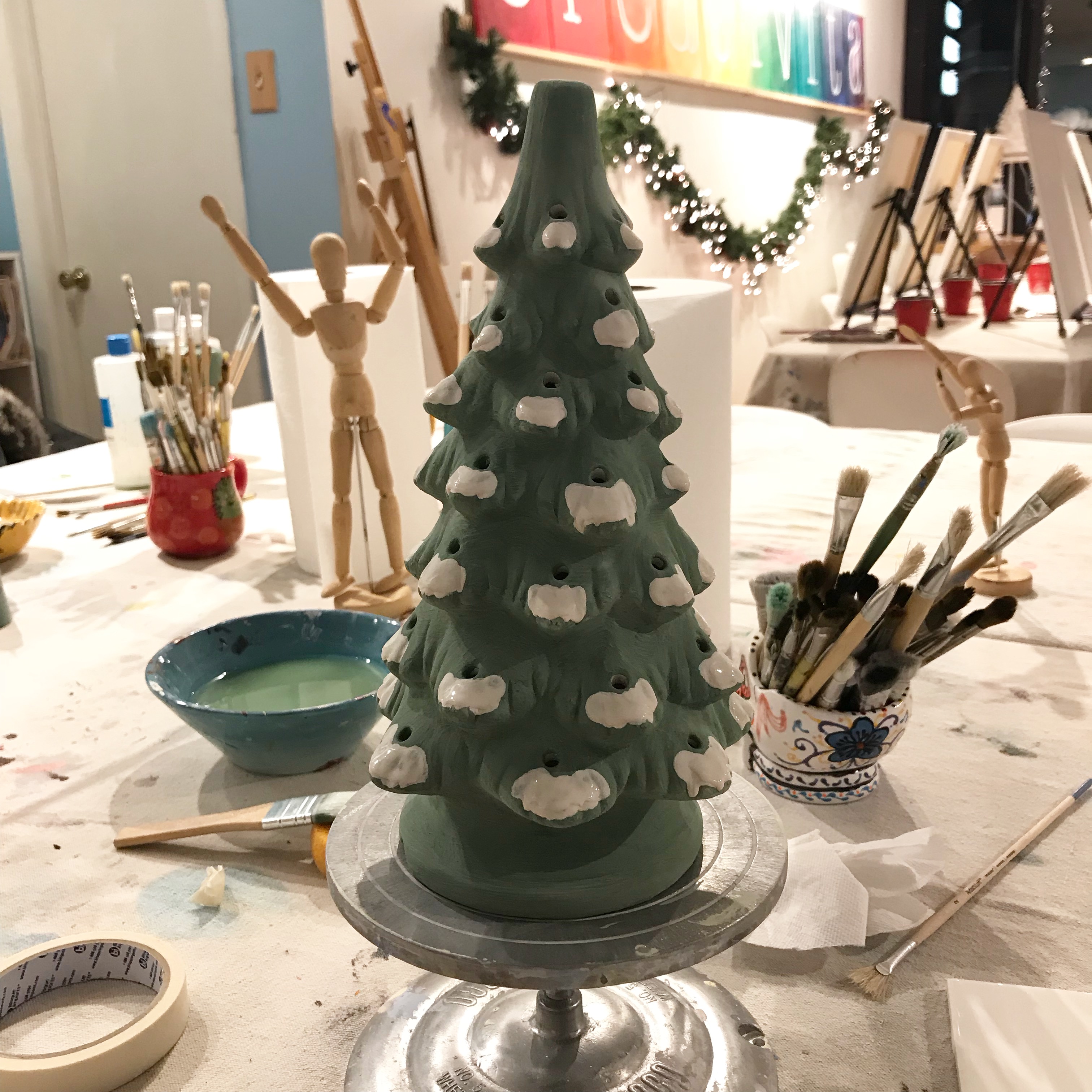 ceramic christmas tree, after 