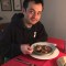 Naoto eating Christmas dinner, Julia Child’s beef&nbsp;bourguignon