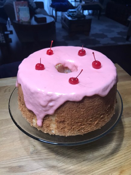cherry almond cake