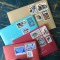 feed your mailbox, sending mail, new years cards, vintage postage&nbsp;stamps
