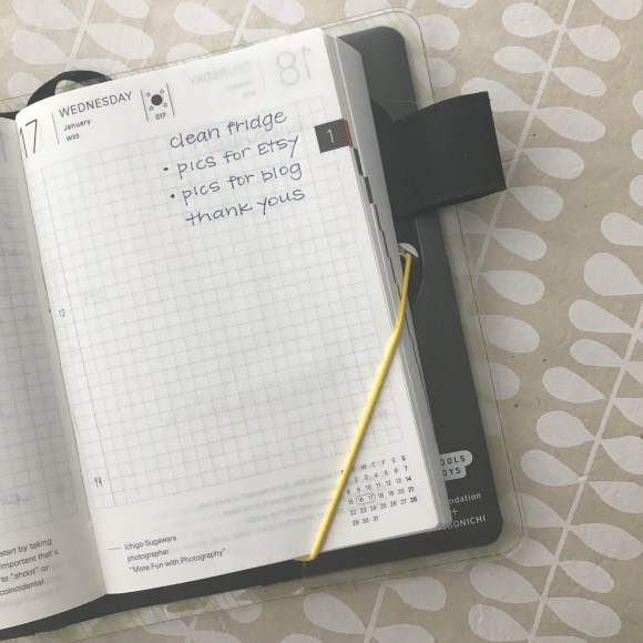 Hobonichi, Hobonichi Techo, Japanese calendar, cover on cover, page keeper