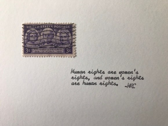 Hillary Clinton quote, Women's rights are human rights, international women's day, galaxie safari, etsy shop