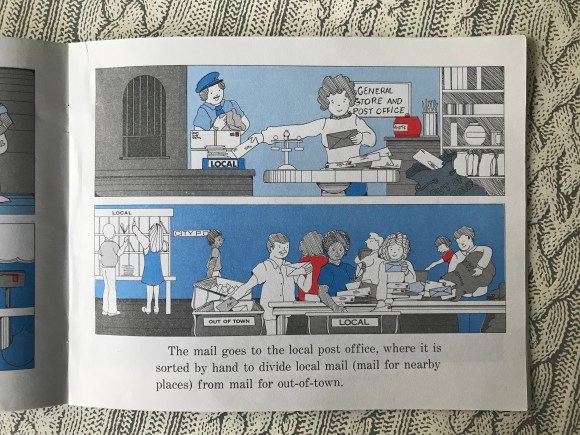 The Post Office Book: Mail and How It Moves by Gail Gibbons, vintage children's books, books about the post office