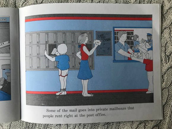 The Post Office Book: Mail and How It Moves by Gail Gibbons, vintage children's books, books about the post office