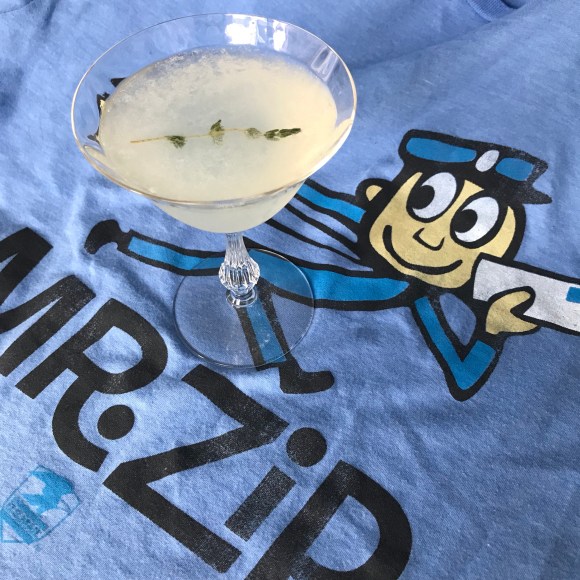 mr. zip cocktail, letters & libations, gimlet, gin cocktail