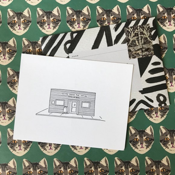 write on, national card and letter writing month, show and mail, stack of mail, mōglea, la familia green