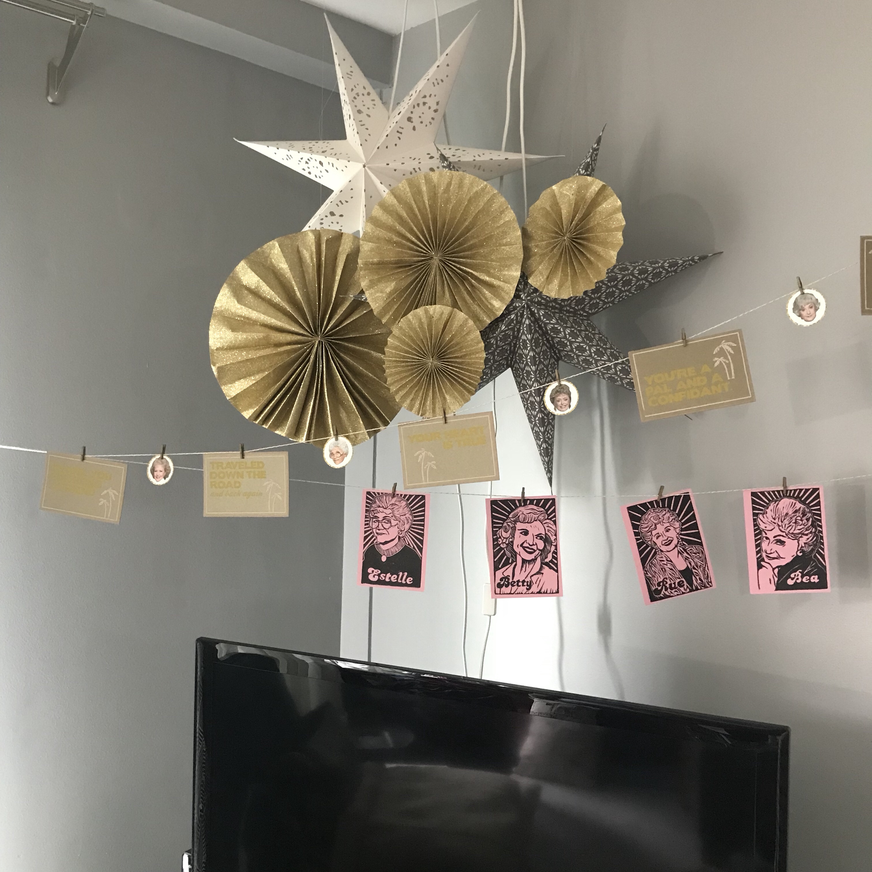 golden girls gala, golden girls banner, golden girls, blanche, rose, dorothy, sophia