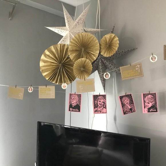 golden girls gala, golden girls banner, golden girls, blanche, rose, dorothy, sophia