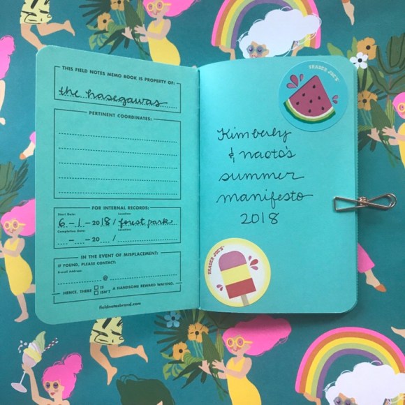 Field Notes Sweet Tooth, Field Notes Colors edition, summer passport, summer manifesto, summer bucket list, passport to summer 