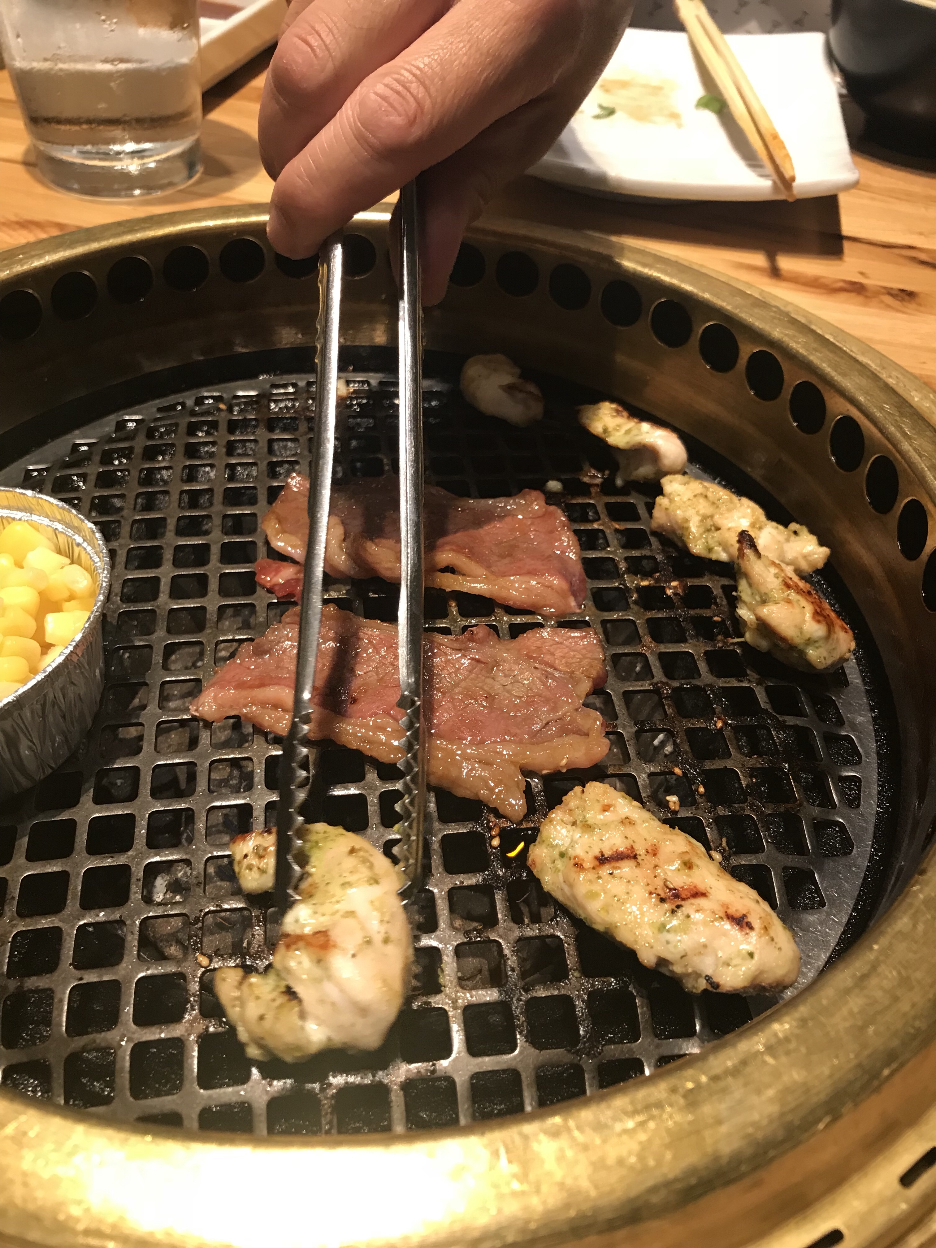 Gyu-kaku Japanese BBQ, west loop restaurants, grilling meats